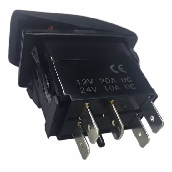 Interruttore a bilanciere impermeabile per barche marine DPDT a 7 pin