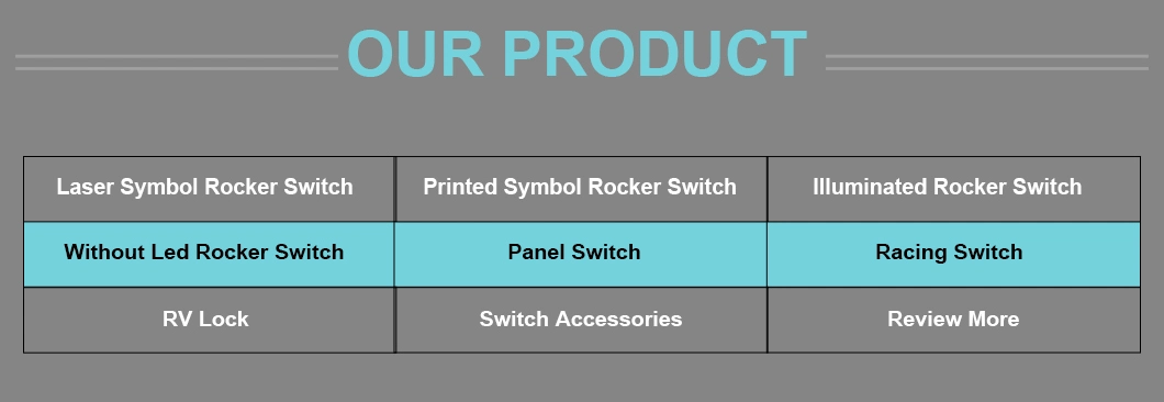 Interior Light 5 Pins on-off 2 Blue LED Rocker Switch