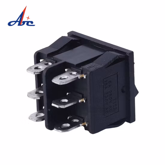 Interruttore a bilanciere ellittico illuminato a 3 pin impermeabile 5A 250VAC on off a richiesta popolare