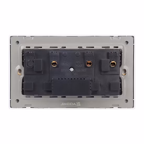 Doppia porta di ricarica USB Indicatore di vetro Presa di corrente a muro