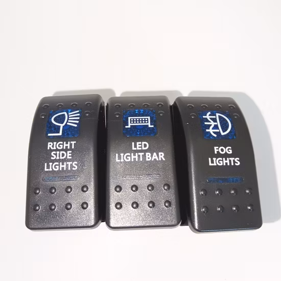 Interruttore on/off a bilanciere marino per camion per barche personalizzato per veicolo laser 10A 125V con LED